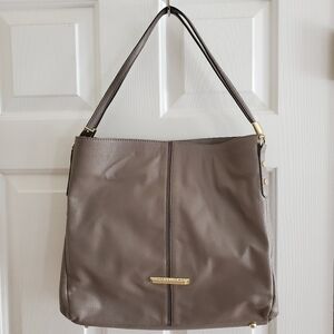 ANNE KLEIN Shoulder Bag Organizer Tote Sz L Taupe